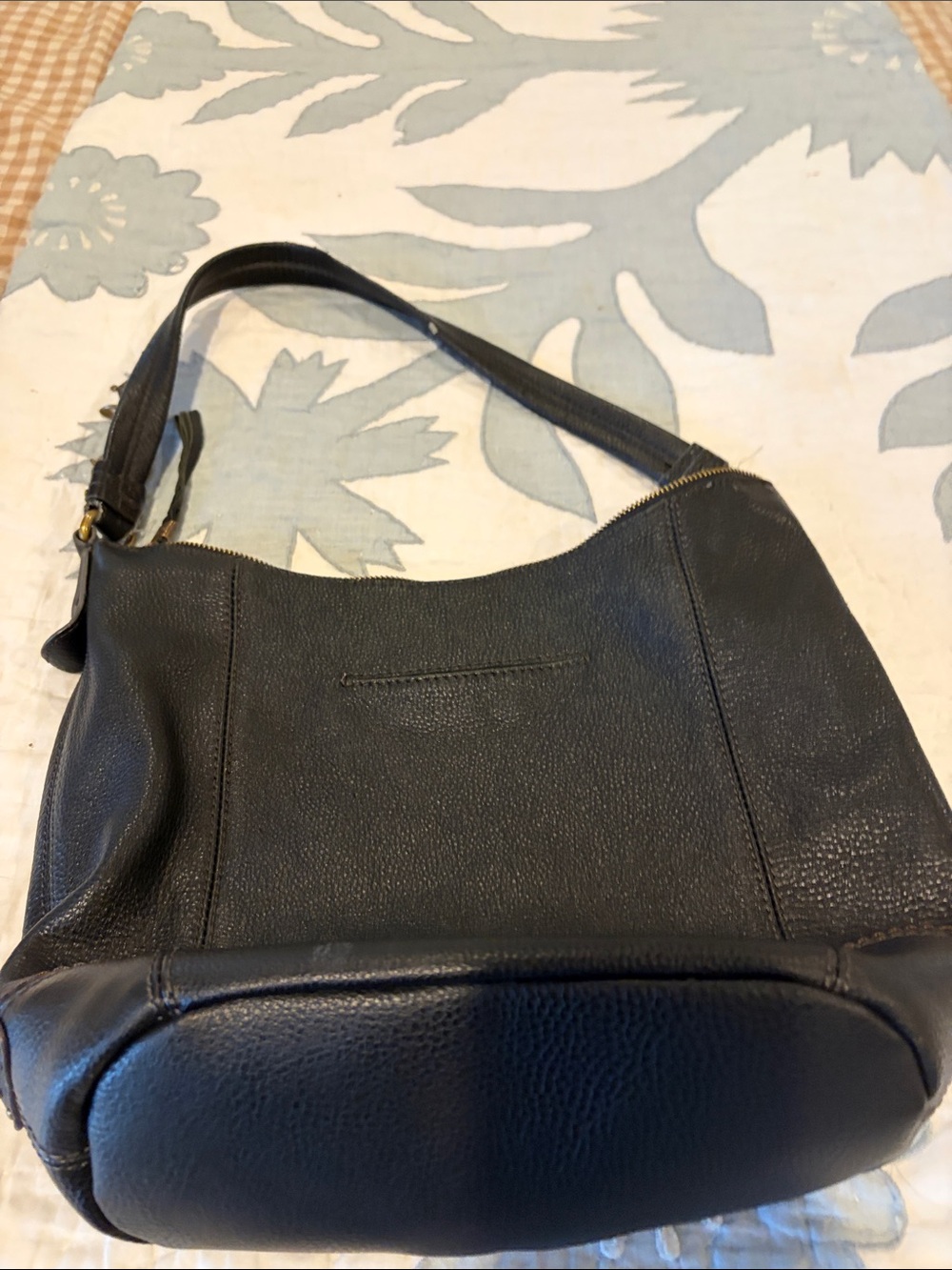 The Sak Black Pebbled Leather Shoulder Bag